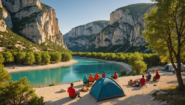Camping dans le verdon : séjour entre nature et sensation